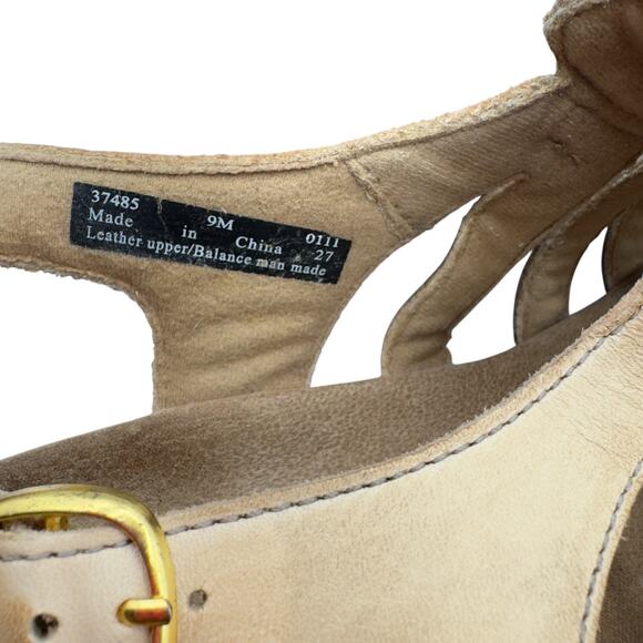 Clarks Women's Beige Bendables Leather Strappy Sandals Size 9M - Picture 11 of 11